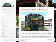 Tablet Screenshot of lunchboxcafeellensburg.com